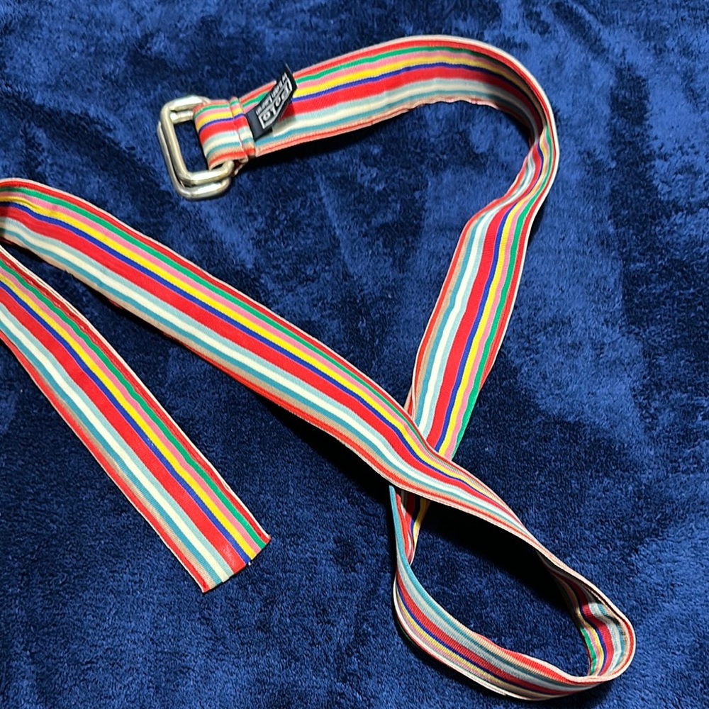Men’s Polo Colorful Striped Belt
